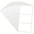 1 Pack/60 Sheets, 76x51mm Blank Synthetic Paper Adhesive Labels, Bag Packaging, Synthetic Paper Material, 3x2 Inch Specification Labels, Universal Style, 20 Flat Sheets/pack, 3 Labels Per Flat Sheet