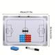 Aluminum Alloy Magnetic Soccer Tactics Board, Wall Mounted Soccer Match Training Strategy Whiteboard, Football Coaching Clipboard