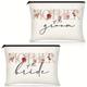 2pcs, Mother Of The Bride And Groom Cosmetic Bag - Perfect Wedding And Engagement Gift For Mom And Mother-in-law