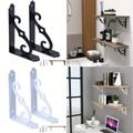 2pcs Decorative Shelf Brackets, 5 Inch Wall Mounted Floating Shelf Bracket For Diy Open Shelving, L Shape Heavy Duty Rustic Iron Metal Corner Brace Shelf Supporter With Screws