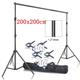 2 X 2m/200cm X 200cm/6ft. X 6ft Backdrop Heavy Duty Background Stand Backdrop Support System