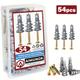 30/54pcs Zinc Self-drilling Drywall Anchors With Screws Kit, 27 Heavy Duty Metal Wall Anchors And 27#8 X 1-1/4'' Screws