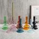 1pc Simple Retro Glass Candlestick, Living Room Decoration Photo Props, Glass Candle Holder For Table Centerpiece Candlestick Holder, Modern Candle Holder