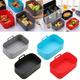 1pc Air Fryer Silicone Tray, Silicone Fryer Mat Ninja Air Fryer Baking Basket Replacement Accessories