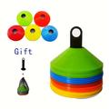 5/10/20/50pcs Pe Football Training Equipment, Thickened Round Mouth Logo Discs, Suitable For Outdoor Sports