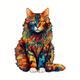 Color-changing Cat Wooden Puzzle, Irregular Animal-shaped Wooden Puzzle, High-difficulty Puzzle, Puzzle Toy, Birthday, Holiday, Christmas, Halloween Exquisite Gift, Wooden Toy Puzzle