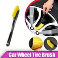Car Wheel Tire Brush Rim Detailing Brush Truck Suv Wheel Wash Cleaning Detail Brushes Plastic Handle Auto Washing Cleaner Tools