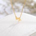 1pc Delicate Heart Initial Necklaces For Women Stainless Steel Chain A-z Letter Name Pendant Love Necklace Jewelry Anniversary Gift