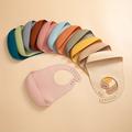 1 Pc Silicone Baby Bibs Infant Solid Color Bib Bpa Free Waterproof Soft Adjustable Children Feeding Cloths For Babies Accessories