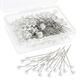 100pcs Jagowa Diamond Crystal Head Pins Clear Acrylic Flower Bouquet Pins With Plastic Box For Wedding Sewing Diy Craft Decoration