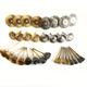 9/10pcs Steel Wire Brass Brush Brushes Rotary Tool Electric For Drill Polishing Grinding Wheel T-shaped Brush Accessories