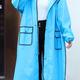 One-piece Waterproof Blue Full-body Raincoat - Stay Dry And Comfortable In Any Weather