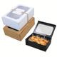 3pcs/6pcs/9pcs/12pcs, Kraft Paper Box, Candy Gift Boxes, Pvc Clear Window With Diy Gift Tag Packaging Bag, Party Favors, Birthday Gifts, Christmas Gifts, Wedding Supplies, Party Supplies