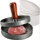 1pc, Manual Burger Press, Non-stick Coated Wood Handle Burger Press, Heavy Hamburger Press Burger Beef Grill Patty Maker Mould, Creative Kitchen Tools