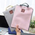 1pc Document Bag Canvas Simple Zipper Pouch, Office Document Bag, A4 Tote Large Capacity Material Bag, Business Briefcase, 4 Colors Available