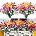 1pc Artificial Flower, Spring Grass Tea Flower, Outdoor Decorative Partition Curtain, Simulation Flower Gypsophila Rose Flower Valentine's Day Gifts Birthday Gifts