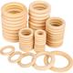 10 Pieces Natural Wood Rings, Multi Size Smooth Wooden Ring, Wood Circles Forcraft, Ring Pendant And Connectors Jewelry Making - Smooth Macrame Rings – Durable & Lightweight Wood