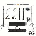 Photography Studio Backdrop Stand Photo Video Studio Background Stand Backdrop Support System Kit Scenery Shelf Frame Light Kit