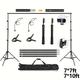 Photography Studio Backdrop Stand Photo Video Studio Background Stand Backdrop Support System Kit Scenery Shelf Frame Light Kit