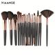 Makeup Brushes 18pcs Premium Synthetic Bristles Kabuki Foundation Highlighter Blush Eyeshadow Brush Complete Function Face Lip Eye Makeup Brush Set Perfect For Travel & Daily Makeup