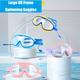 1pc Children's Clear Large Frame Swimming Goggles, Waterproof Anti-fog Swimming Glasses For Summer Swimming Pool, Beach, Surfing, Diving