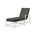 Sunset West Bristol 72" Long Reclining Single Chaise Sunbrella w/ Cushions Metal in White | Outdoor Furniture | Wayfair SW501-9-48085