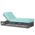 Joss & Main Zelie Reclining Chaise Lounge w/ Cushion Metal in Gray | Outdoor Furniture | Wayfair 06086CCDE1F54D09B75414BB38206484