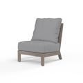 Sunset West Laguna Armless Outdoor Chair w/ Cushion, Granite in Gray | Wayfair SW3501-AC-5402