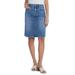 Fray Hem Denim Skirt