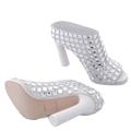 Lightwell Crystal Peeptoe Mules