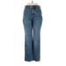 Lands' End Jeans - High Rise: Blue Bottoms - Women's Size 6
