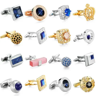 Brand new high quality craft high grade brand zircon crystal cufflinks, fashionable men's French shirt Cufflinks wholesale