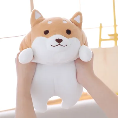 36/55 Cute Fat Shiba Inu Dog Plush Toy Stuffed Soft Kawaii Animal Cartoon Pillow Lovely Gift for