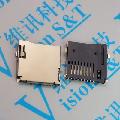 10pcs 9pin Micro SD card slot connectors T-Flash Common style size 14*15mm TF card deck Self acting