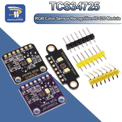 TCS34725 Color Sensor Recognition Module RGB Development Board IIC I2C For Arduino STM32 Two Hole