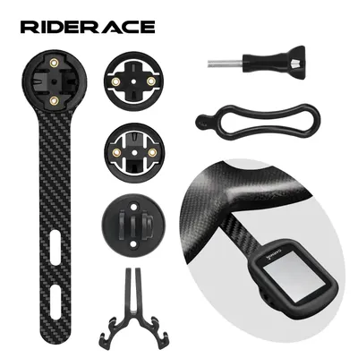 Bicycle Computer Holder Carbon Fiber Bracket Road Bike Stopwatch Speedometer Mount Holder For Garmin