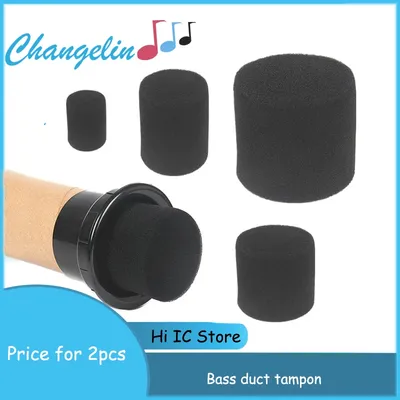 2pcs Sponge plug for ABS Speaker Port Tube Bass Reflex Tube Loudspeaker Woofer Vent Bass Phase