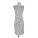 Cupcakes & Cashmere Casual Dress - Bodycon: Gray Marled Dresses - Women's Size Small