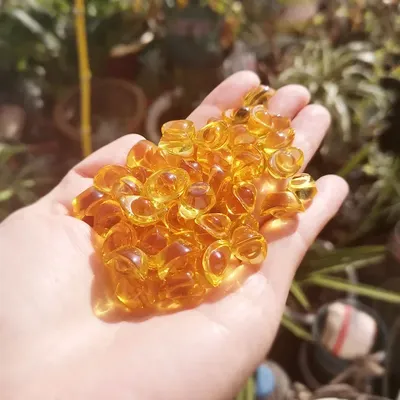 50pcs 15mm Chinese Style Figurine Mini Crystal Gold Ingots Paperweight Feng Shui Crafts Lucky Home