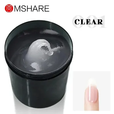 MSHARE 250g Clear Acrylic Gel Hard Gel For Nail Extension Pink Nude White Acrygel Hema Free Builder