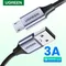 Ugreen Micro USB Cable 3A Nylon Fast Charging USB Type C Cable for Samsung Xiaomi HTC USB Charger