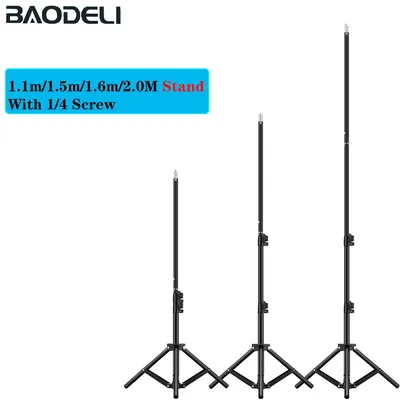 Photographic Lighting Stand Fill Light Stand Adjustable Tripod Suit For Ring Light With 1/4 Screw