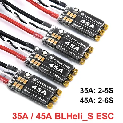 1/2/4PCS Cyclone 35A 45A BLHeli_S ESC Support 2-5S Power Supply DShot150/300/600 Oneshot125 For RC