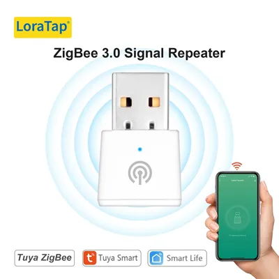 LoraTap Tuya ZigBee 3.0 Signal Repeater USB Extender for Smart Life App Devices Mesh Deconz