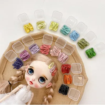 HOUZIWA 10PCS/LOT Blyth Doll Accessories 1/6 1/12 OB11 Doll Clips Mini 3CM