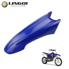 LINGQI TTR110 Motocycle Front Fender Wheel Mudguard Plastic Body Kit Fairing For TTR 110 Off RoadPit Dirt Bike Parts
