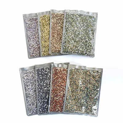Wholesale Novel Color Coatings SS3-SS30 Non Hot Fix Rhinestone In Bulk Big Package FlatBack Crystal