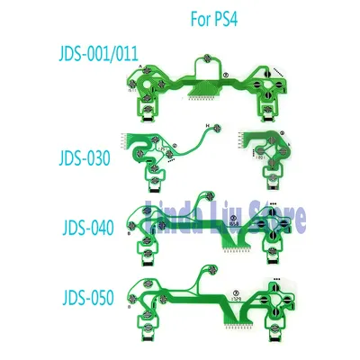 100pcs Replacement Buttons Ribbon Circuit Board for PS4 Pro Slim Conductive Film Keypad flex JDS 001