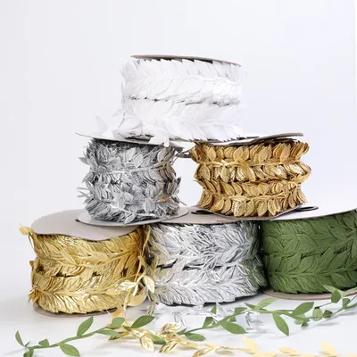 100Meter/Roll Printed Gift Wrap Ribbon Bows Golden Ribbon For Home Party Decorative Handmade DIY