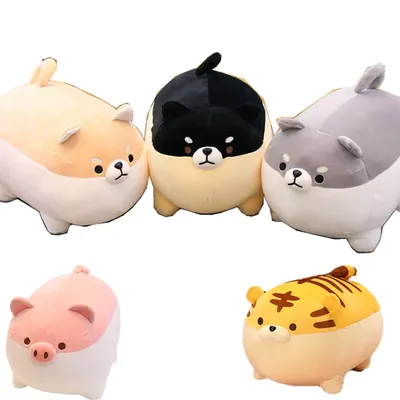 40/50cm Cute Shiba Inu Dog Cat Pig Plush Toy Stuffed Soft Kawaii Animal Pillow Lovely Gift